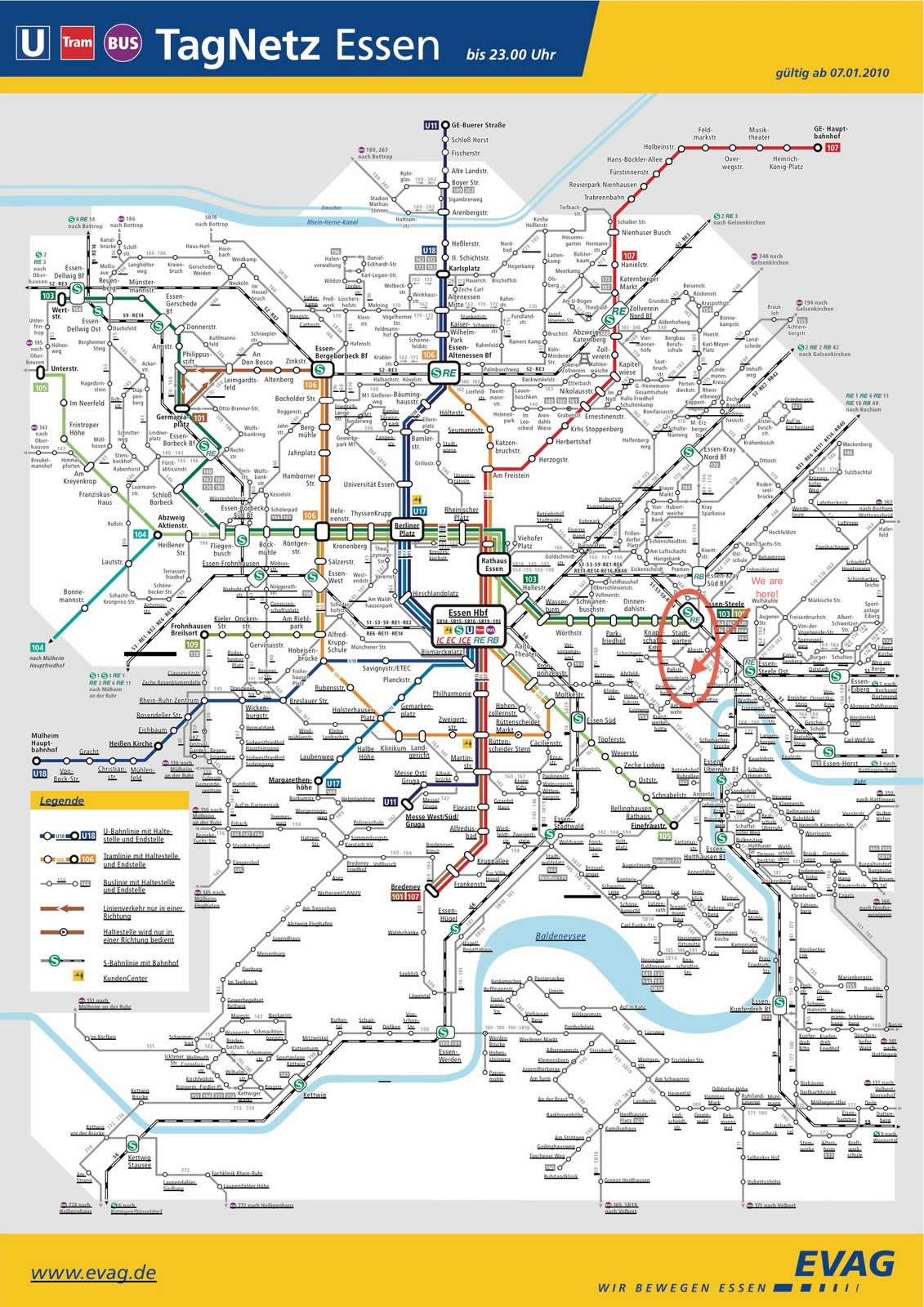 essen subway carte